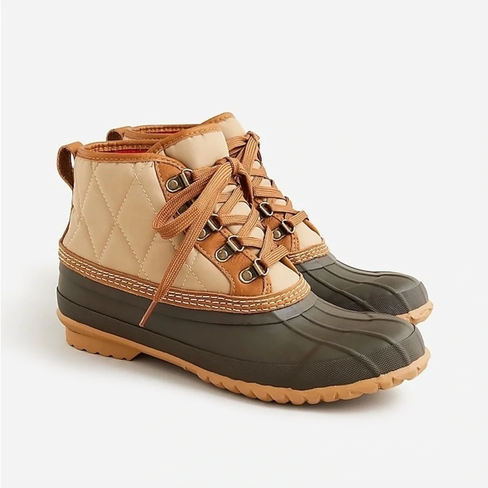 J Crew Heritage duck boots in quilted nylon Size 9 BU630